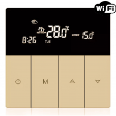 Wi-Fi терморегулятор Ecoset TGP 51 з датчиком підлоги 3м ( кремовий )